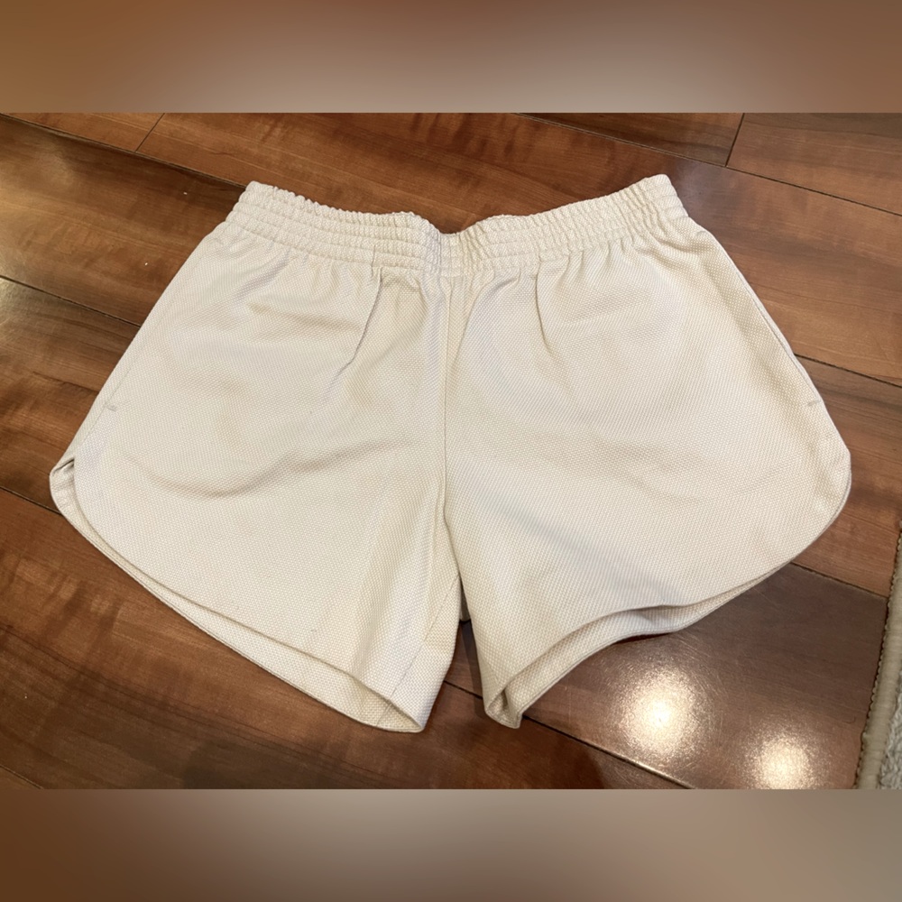Babaton Aritzia White Cotton Shorts - Size XS